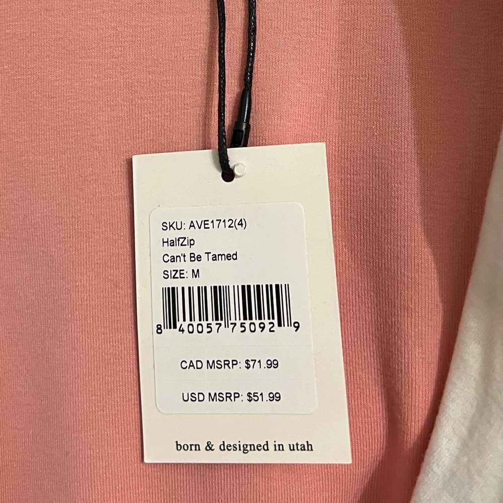 NWT Ampersand Ave Can’t Be Tamed Half Zip Medium - Picture 6 of 12